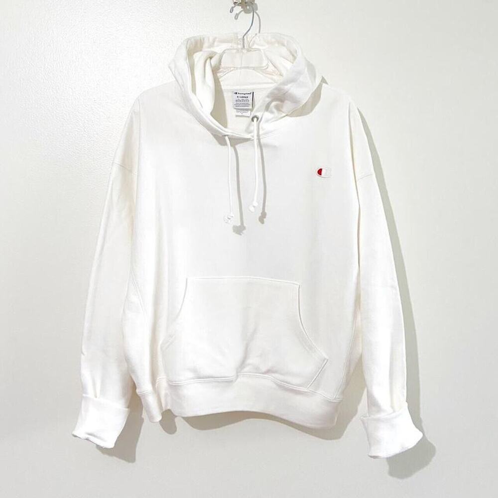Champion Reverse Weave Cream Pullover Hoodie XL